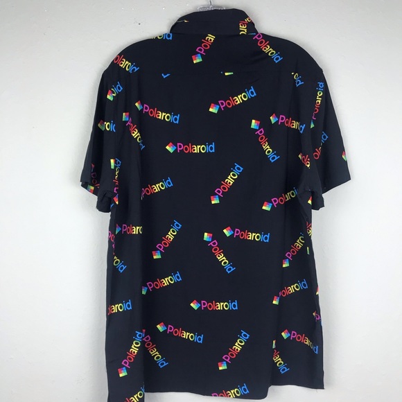 Polaroid Button Down Men’s Shirt Size L - Picture 2 of 3